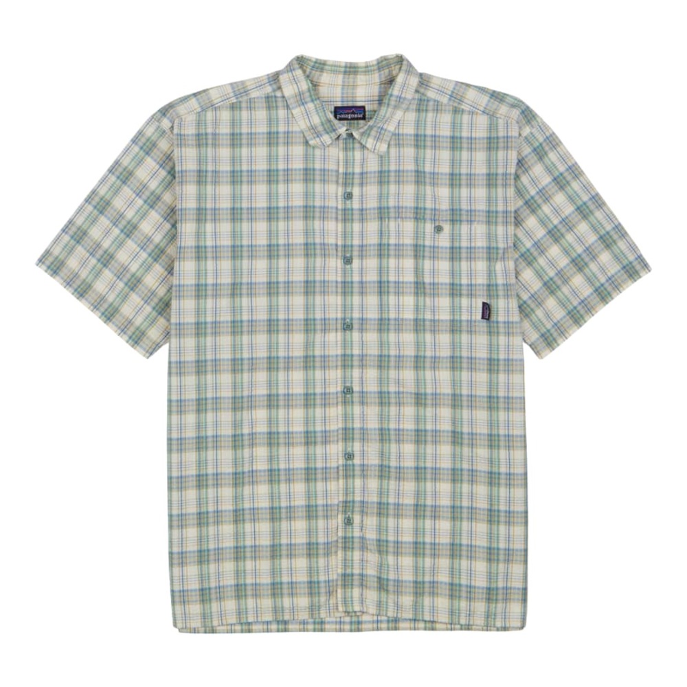 Patagonia Men's Short-Sleeved Puckerware Shirt Plaid Size XL